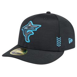 Miami Marlins Black Clubhouse Low Profile New Era 59FIFTY Fitted Hat