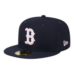 Boston Red Sox Mother's Day 2024 On Field Pink UV New Era 59FIFTY Fitted Hat