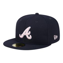 Atlanta Braves Mother's Day 2024 On Field Pink UV New Era 59FIFTY Fitted Hat