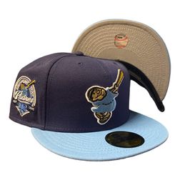 San Diego Padres Navy and Light Blue 40th Patch Gray UV New Era 59Fifty Fitted Hat