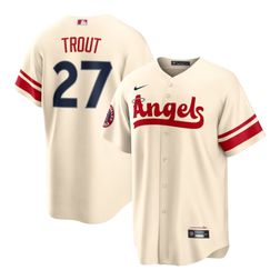 Los Angeles Angels Mike Trout Cream City Connect Nike Limited Player Jersey