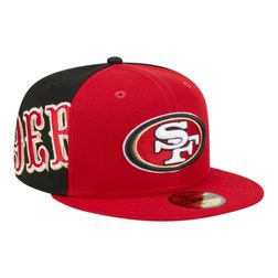 San Francisco 49ers Red Game Day Sideswipe New Era 59FIFTY Fitted Hat