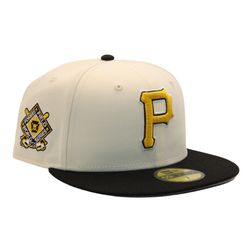 Pittsburgh Pirates Cream and Black "DPM Stock Pack" 1909 World Series Patch Gray UV New Era 59Fifty Fitted Hat