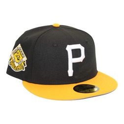 Pittsburgh Pirates Black and Gold "DPM Stock Pack" 1960 World Series Patch Gray UV New Era 59Fifty Fitted Hat