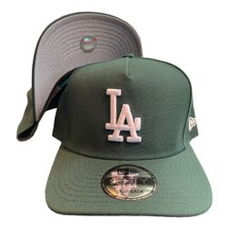 Los Angeles Dodgers Green New Era A-Frame Snapback Hat