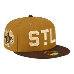 St Louis Cardinals Brown Old Gold 1940 ASG Patch Dark Green UV New Era 59FIFTY Fitted Hat