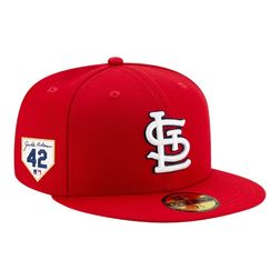 St Louis Cardinals 2024 Jackie Robinson Day Patch New Era 59FIFTY Fitted Hat