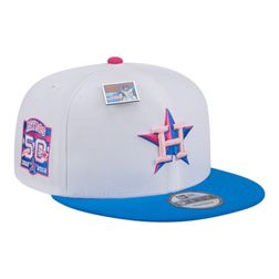 Houston Astros White and Blue Cotton Candy Big League Chew New Era 9FIFTY Snapback Hat