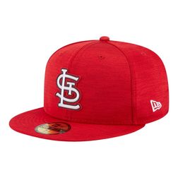 St. Louis Cardinals Red 2023 Clubhouse STL Logo New Era 59FIFTY Fitted Hat