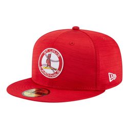 St. Louis Cardinals Red 2023 Clubhouse Circle Logo New Era 59FIFTY Fitted Hat