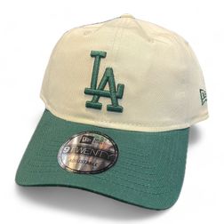 Los Angeles Dodgers Tan and Green Basic Core Classic New Era 9TWENTY Adjustable Hat