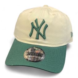 New York Yankees Tan and Green Basic Core Classic New Era 9TWENTY Adjustable Hat