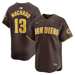 San Diego Padres Manny Machado Brown Away Alernate Nike Limited Player Jersey