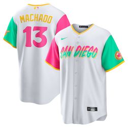 San Diego Padres Manny Machado White City Connect Nike Limited Player Jersey