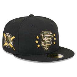 San Francisco Giants Black 2024 Armed Forces Day New Era 59FIFTY Fitted Hat