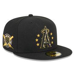 Los Angeles Angels Black 2024 Armed Forces Day New Era 59FIFTY Fitted Hat