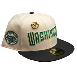 Washington Nationals Chrome Two Tone Money Pack Leon in the Lab 08 Inaugural Patch Green UV 59FIFTY Fitted Hat