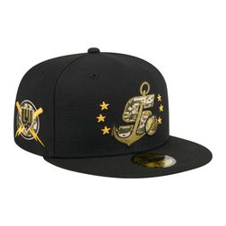 Stockton Ports Black 2024 Armed Forces Day New Era 59FIFTY Fitted Hat