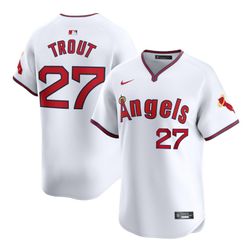 Los Angeles Angels Mike Trout White Alternate Nike Limited Player Jersey