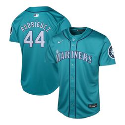 Youth Seattle Mariners Julio Rodriguez Nike Limited Aqua Alternate Player Jersey