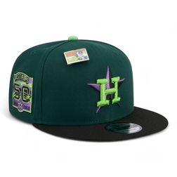 Houston Astros Green and Black Apple Big League Chew New Era 9FIFTY Snapback Hat