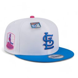 St. Louis Cardinals White and Blue Cotton Candy Big League Chew New Era 9FIFTY Snapback Hat