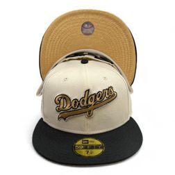 Los Angeles Dodgers Chrome and Black Script 60th Patch Metallic Gold UV New Era 59FIFTY Fitted Hat