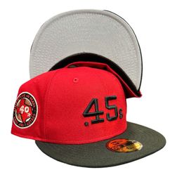 Colt 45s Red Black Two Tone 40 Years Patch Gray UV 59FIFTY Fitted Hat