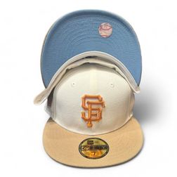 San Francisco Giants Chrome and Tan 2010 World Champs Patch Icy UV New Era 59FIFTY Fitted Hat