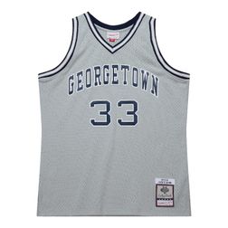 Georgetown University Patrick Ewing Mitchell & Ness 1983-84 Hardwood Classics Swingman Player Grey Jersey