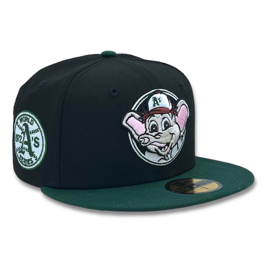 Oakland Athletics Black Green Two Tone 1972 WS Patch Pink UV New ...