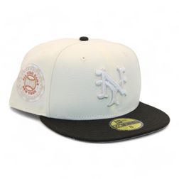 New York Giants Cream and Black "FHM" 1942 All Star Game Patch Gray UV New Era 59Fifty Fitted Hat