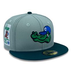 Chicago Cubs Everest Green and Dark Green Be Alert Patch Gray UV New Era 59FIFTY Fitted Hat