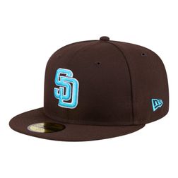 San Diego Padres Father's Day 2024 On Field Teal Blue UV New Era 59FIFTY Fitted Hat