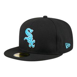 Chicago White Sox Father's Day 2024 On Field Teal Blue UV New Era 59FIFTY Fitted Hat