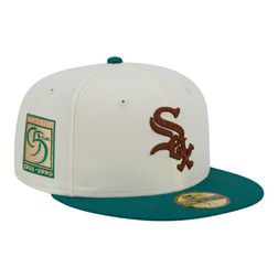 Chicago White Sox Camp 95 Years Patch Gray UV Spring Clearance New Era 59FIFTY Fitted Hat