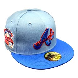 Atlanta Braves Blue Two Tone "Ice Cold" 2000 ASG Patch Red UV 59FIFTY Fitted Hat