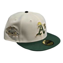 Oakland Athletics Chrome and Green HG6 Arrival Trippiefitteds 1989 WS Patch Gray UV 59FIFTY Fitted Hat