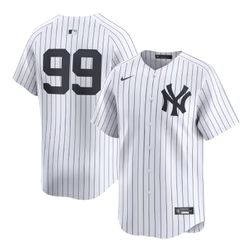 New York Yankees Aaron Judge No Name Nike White Home Limited Player Jersey