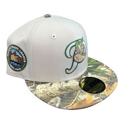 Portland Beavers Stone and Realtree Pacific Coast League Patch Brown UV MiLB New Era 59Fifty Fitted Hat