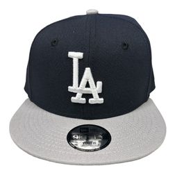 Kids Los Angeles Dodgers Navy and Gray New Era 9FIFTY Snapback Hat