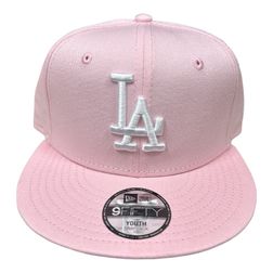 Kids Los Angeles Dodgers Pink New Era 9FIFTY Snapback Hat