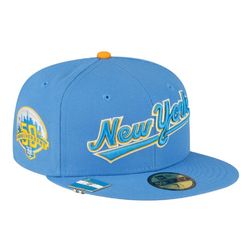 New York Mets Light Blue City Flag Hat Clip New Era 59FIFTY Fitted Hat