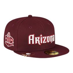 Arizona Diamondbacks Maroon City Flag Hat Clip New Era 59FIFTY Fitted Hat