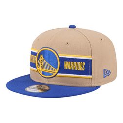 Golden State Warriors Brown and Royal Blue 2024 Draft NBA New Era 9FIFTY Snapback Hat