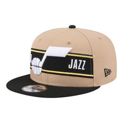 Utah Jazz Brown and Black 2024 Draft NBA New Era 9FIFTY Snapback Hat