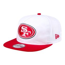 San Francisco 49ers White and Red Golfer New Era Snapback Hat