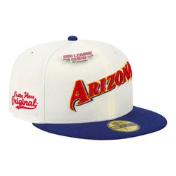 Arizona Diamondbacks Chrome White Big League Chew Original New Era 59FIFTY Fitted Hat