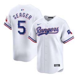 Texas Rangers Corey Seager Nike White Home Limited Player Jersey