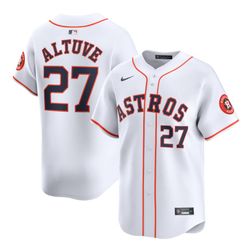 Houston Astros Jose Altuve Nike White Home Limited Player Jersey